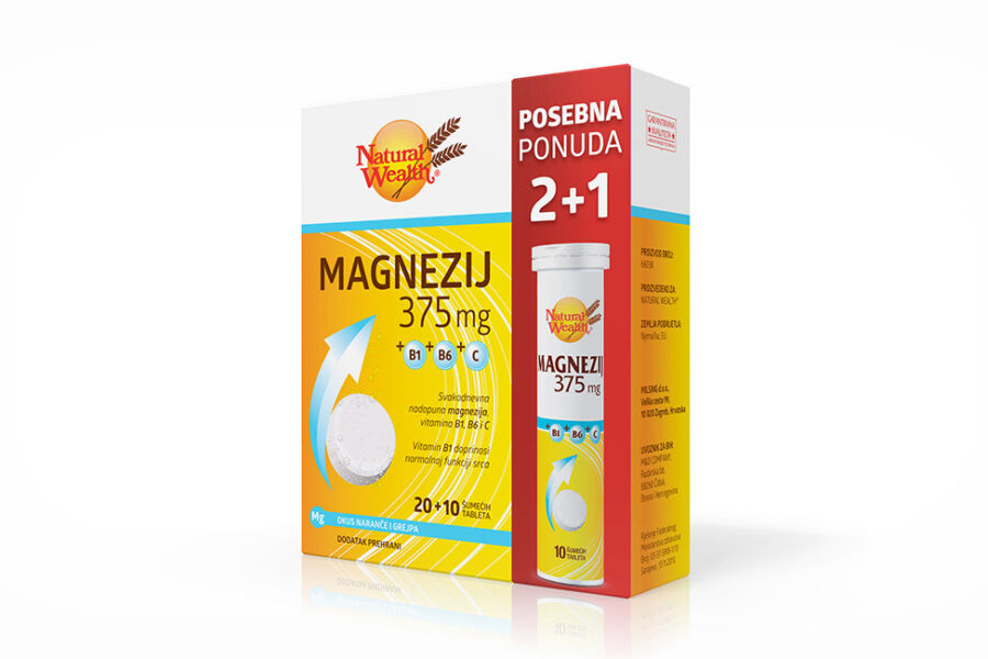 Posebna ponuda Magnezija 375 mg 2+1!