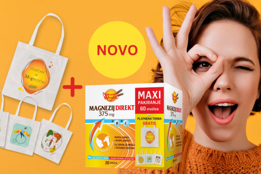 Odaberite platnenu torbu uz MAXI pakiranje Magnezij DIREKTA