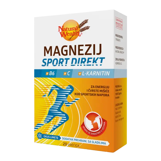 Magnezij Sport Direkt +B6 +C +L-karnitin