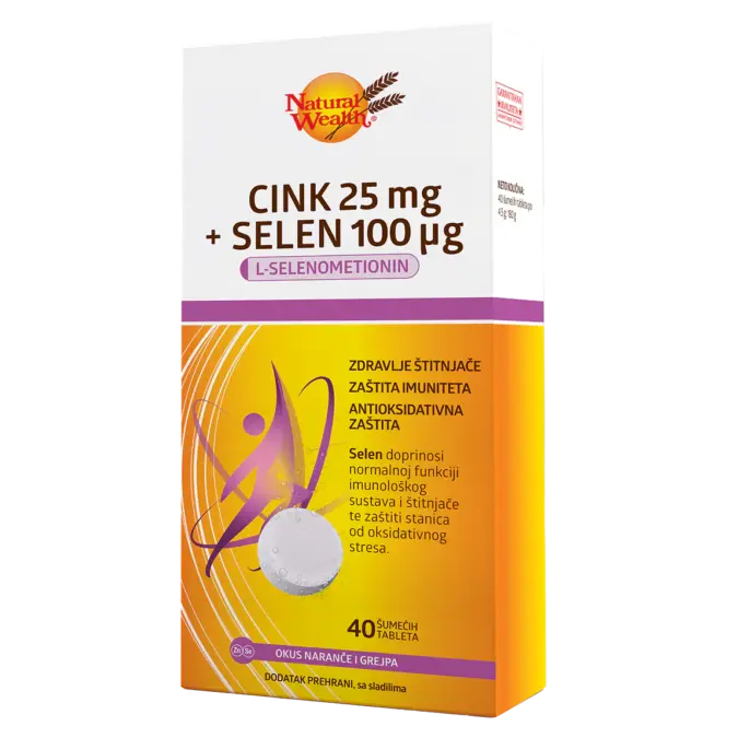 Cink 25 mg + Selen 100 µg