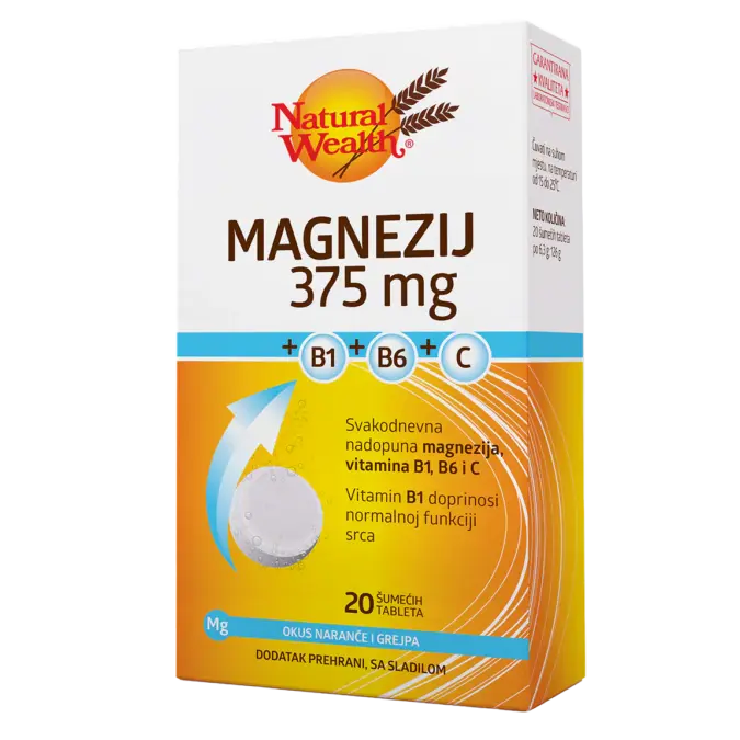 Magnezij 375 mg +B1+B6+C