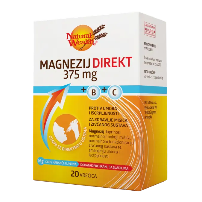 Magnezij Direkt 375 mg +B+C