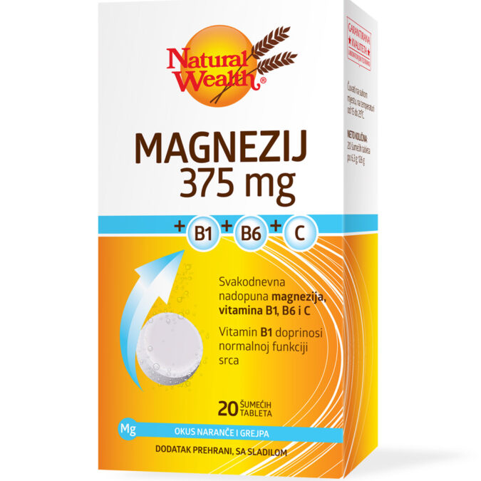 Magnezij 375 mg +B1+B6+C