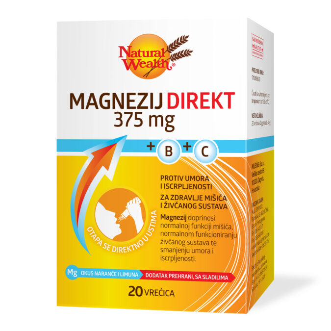 Magnezij Direkt 375 mg +B+C