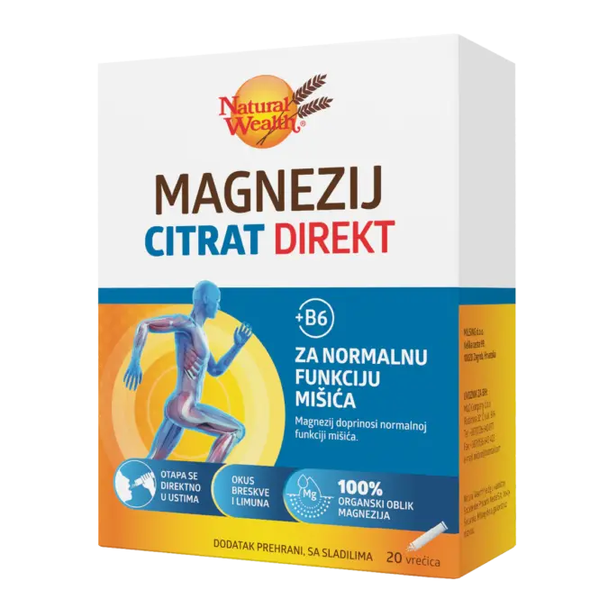 Magnezij citrat DIREKT + B6