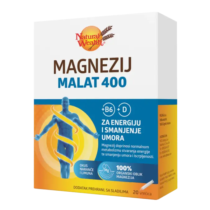 Magnezij malat 400 +B6 +D