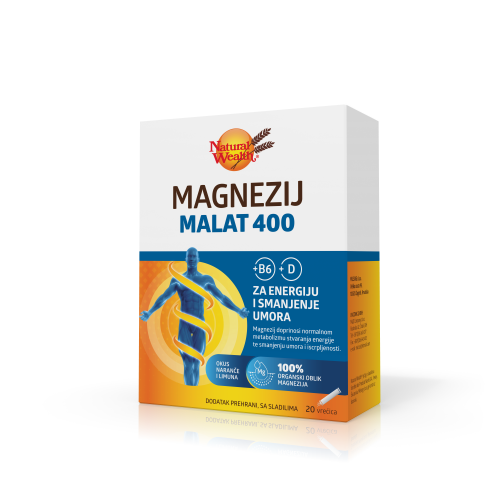 Magnezij malat 400 + B6 + D